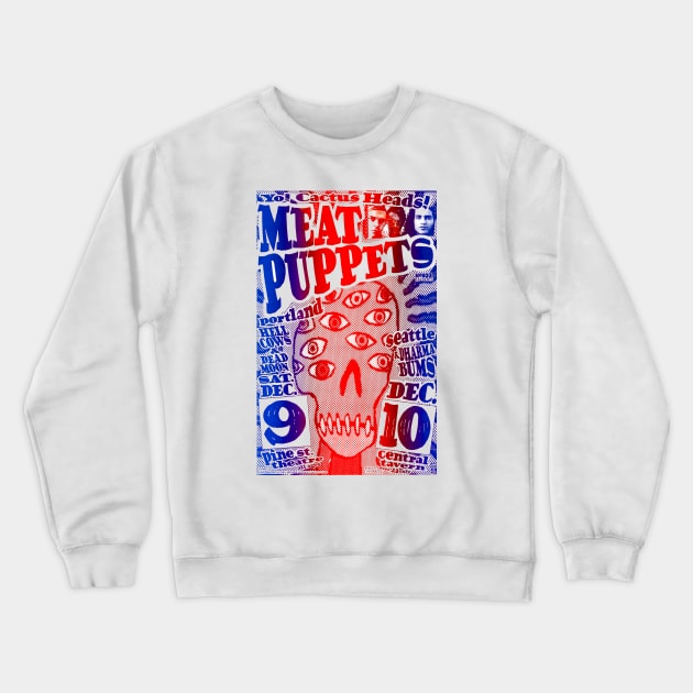 1989 Psychedelic Country Punk Concert (Portland + Seattle WA) Crewneck Sweatshirt by Scum & Villainy